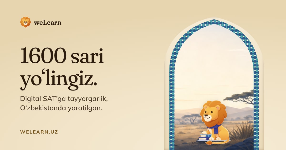 SATga tayyorlanish onlayn — Digital SAT · weLearn